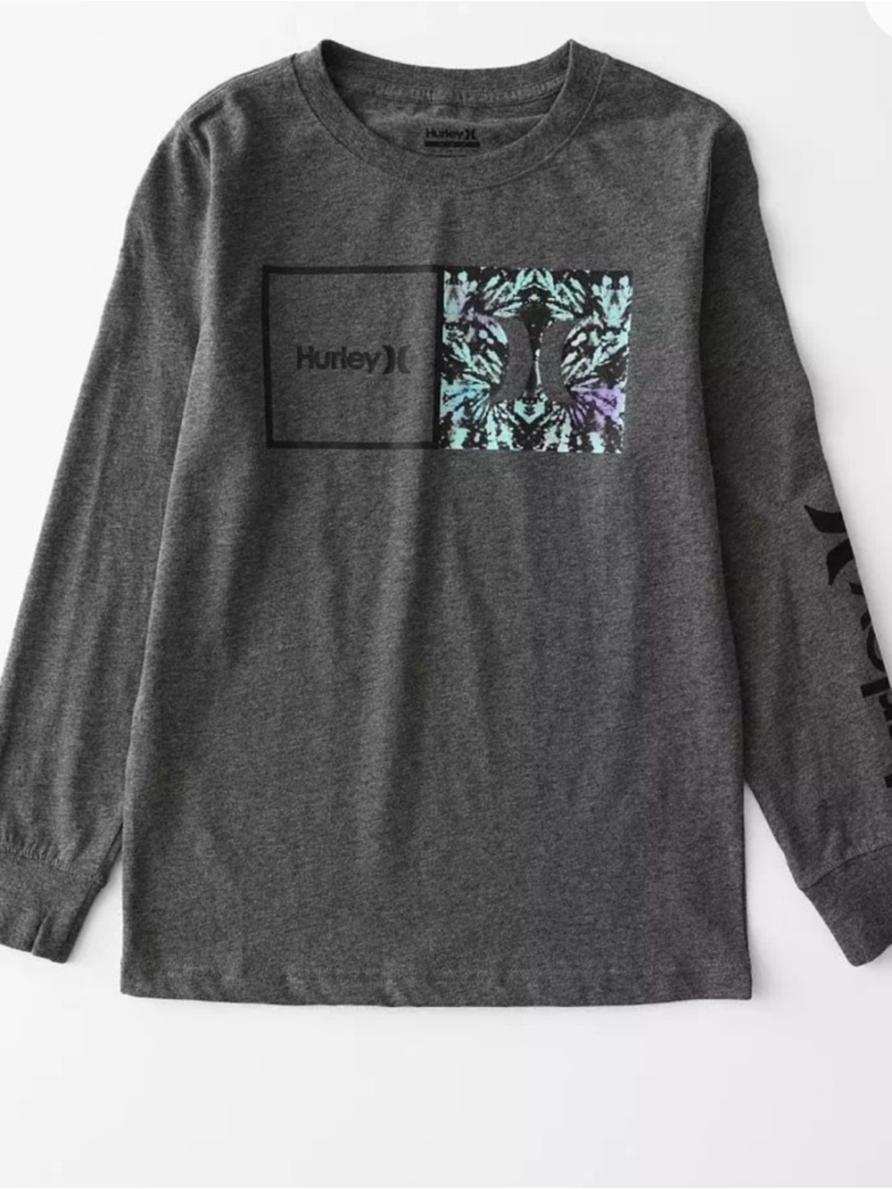 Hurley Long-Sleeve T-Shirt Youth gray size M NWT